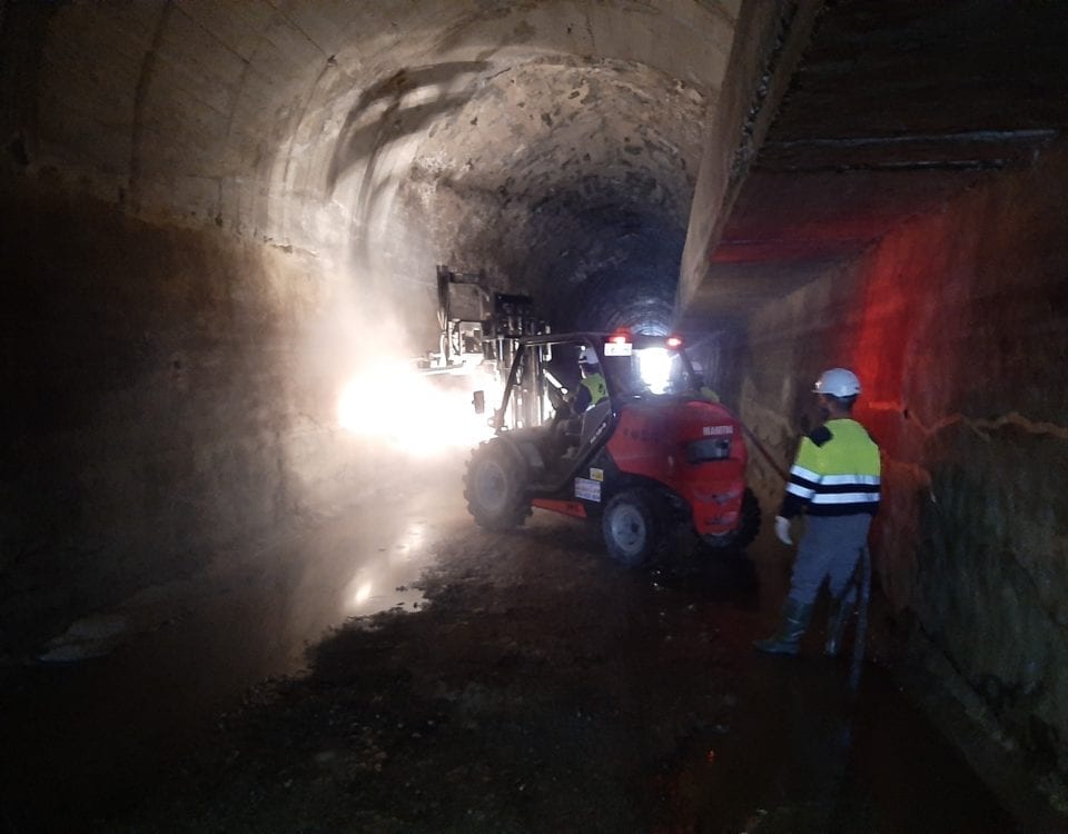 servicios ingenieria zaragoza estabilización estructural túneles canal de Aragón y Cataluña