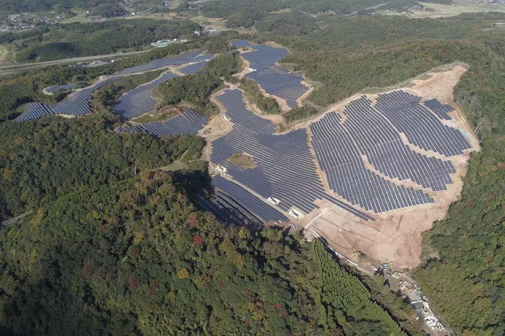 topography in construction of photovoltaic park in kurayoshi japan proesza topography in construction of photovoltaic park in kurayoshi japan proesza