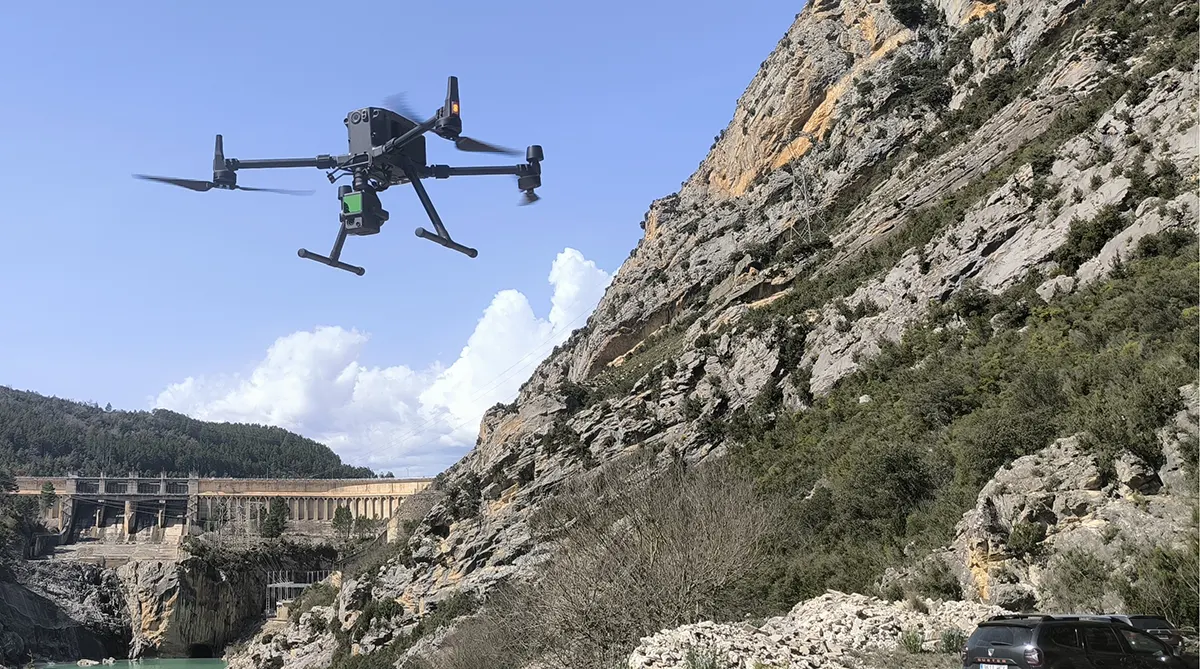 mapping and topography using lidar flight in barcelona