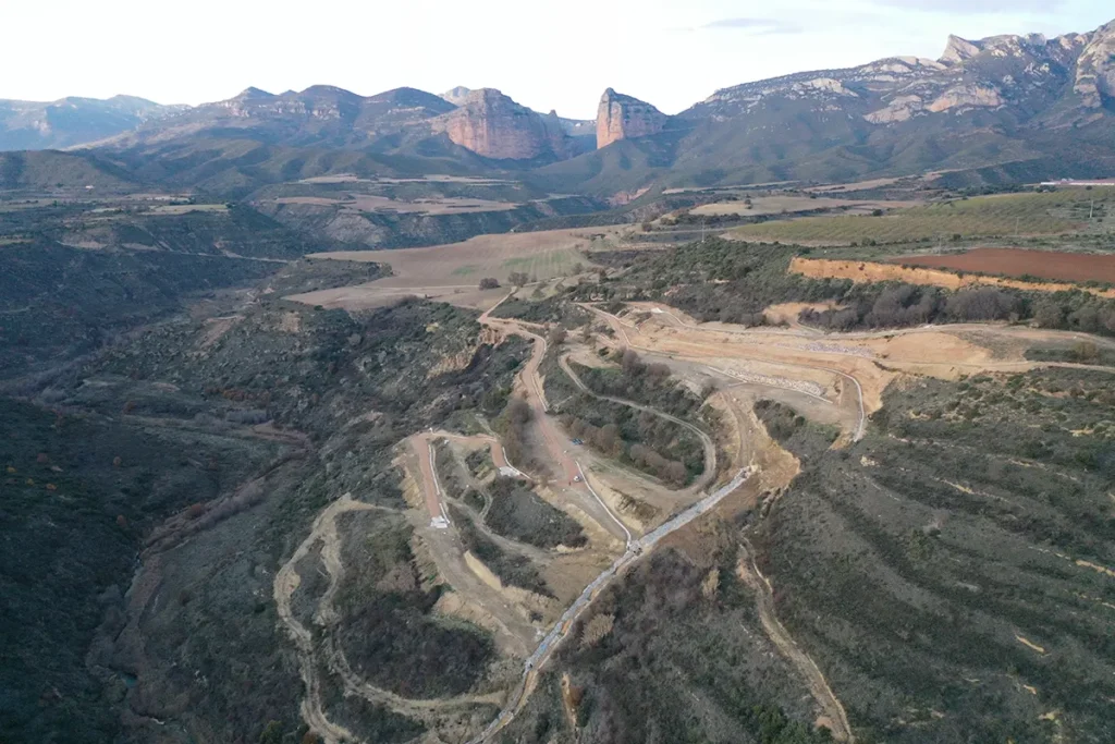 uav photogrammetric flight at presa de montearagón (huesca)
